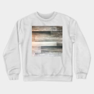 contemporary minimalist western country grey barn wood Crewneck Sweatshirt